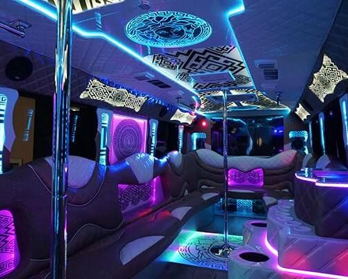 34 pass. party bus "VERSACE EDITION"